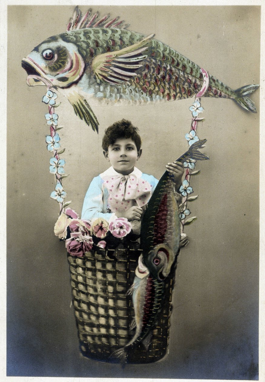 Postkort fra 1. april, begyndelsen af det 20. århundrede af Unknown Artist