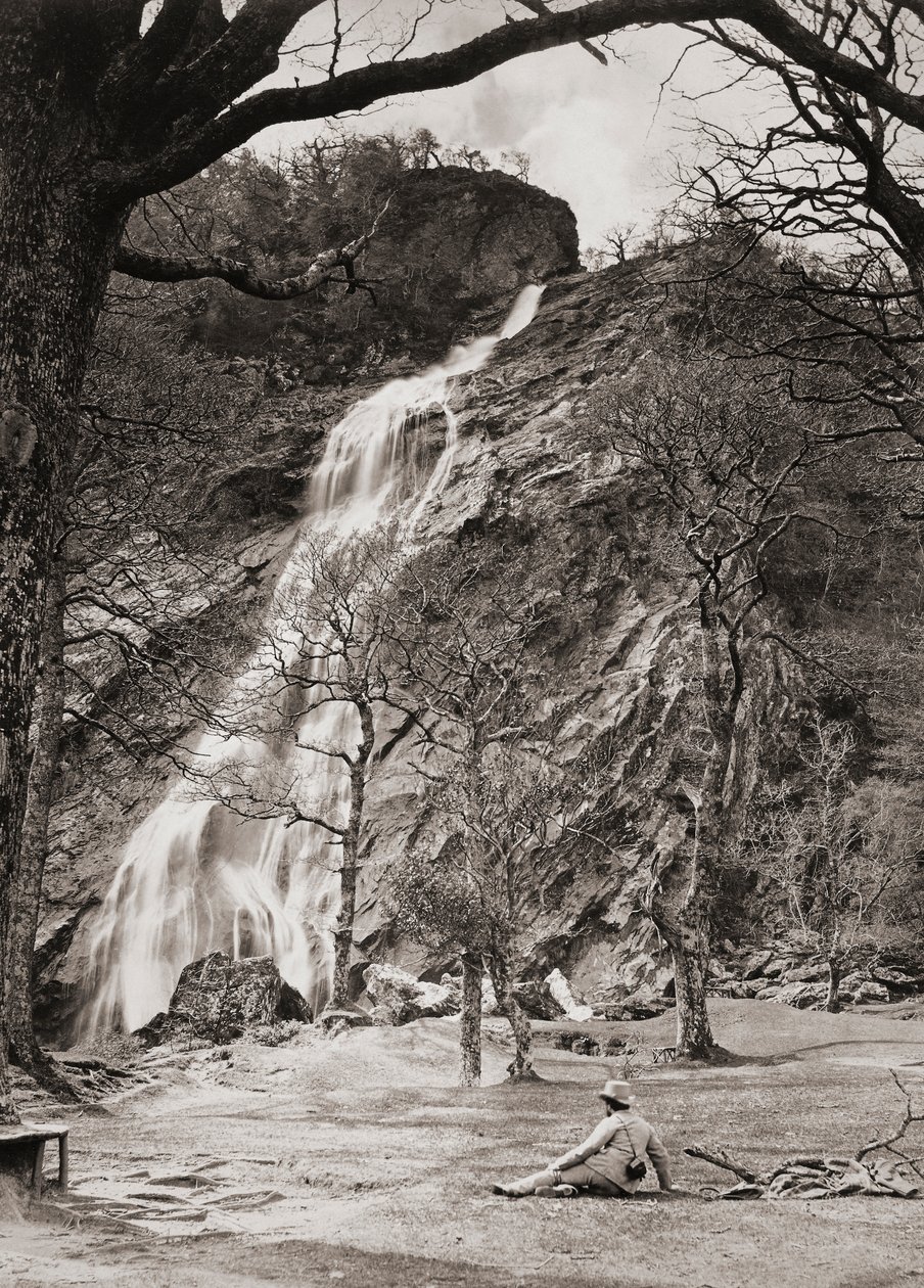 Powerscourt vandfald, Irland af Unknown artist