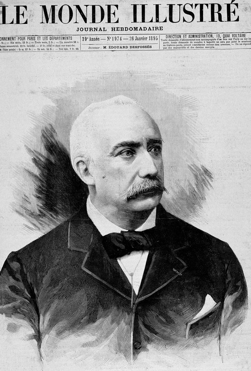 Republikkens præsident Félix Faure (1841 - 1899). "Verden illustreret". 26/01/1895. af Unknown artist