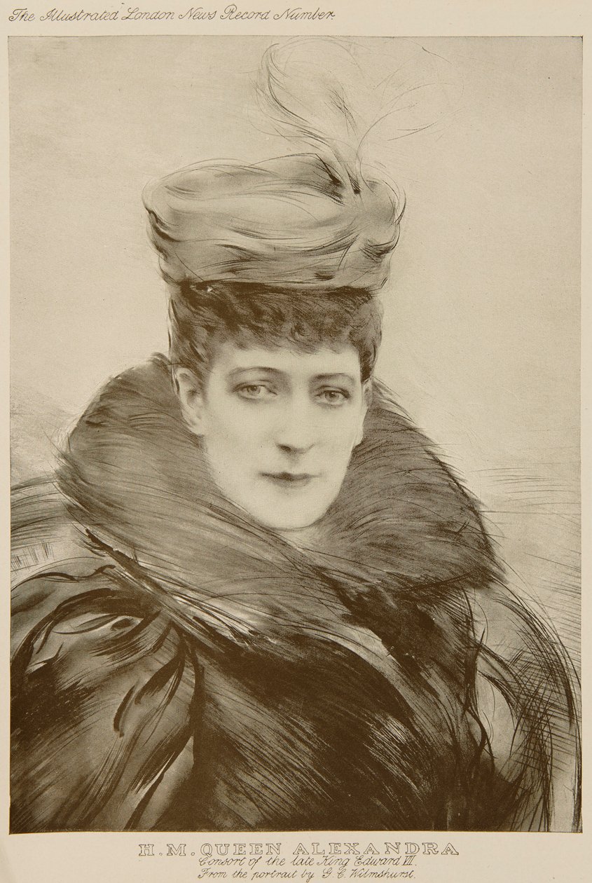 Dronning Alexandra, efter Wilmshurst af Unknown Artist