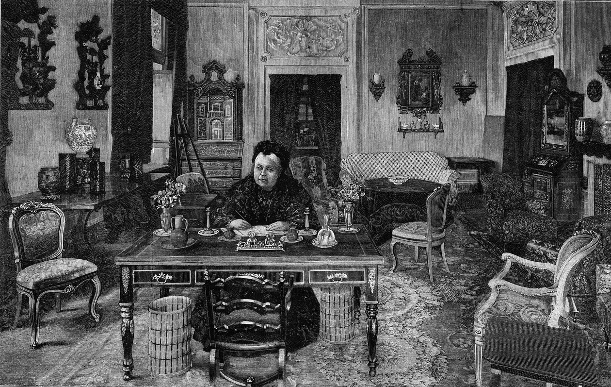 Dronning af England Victoria i Villa Palmieri i Firenze i 1893. af Unknown artist