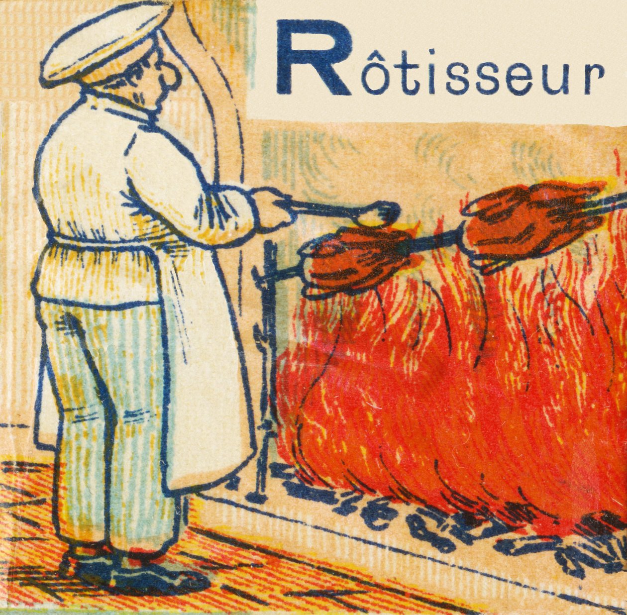 R som Rotisseur af Unknown artist