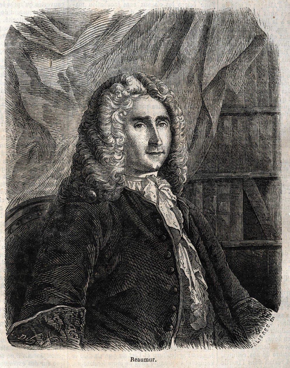 Rene Antoine Ferchault de Réaumur. Fransk fysiker og naturforsker 1683-1757 af Unknown artist