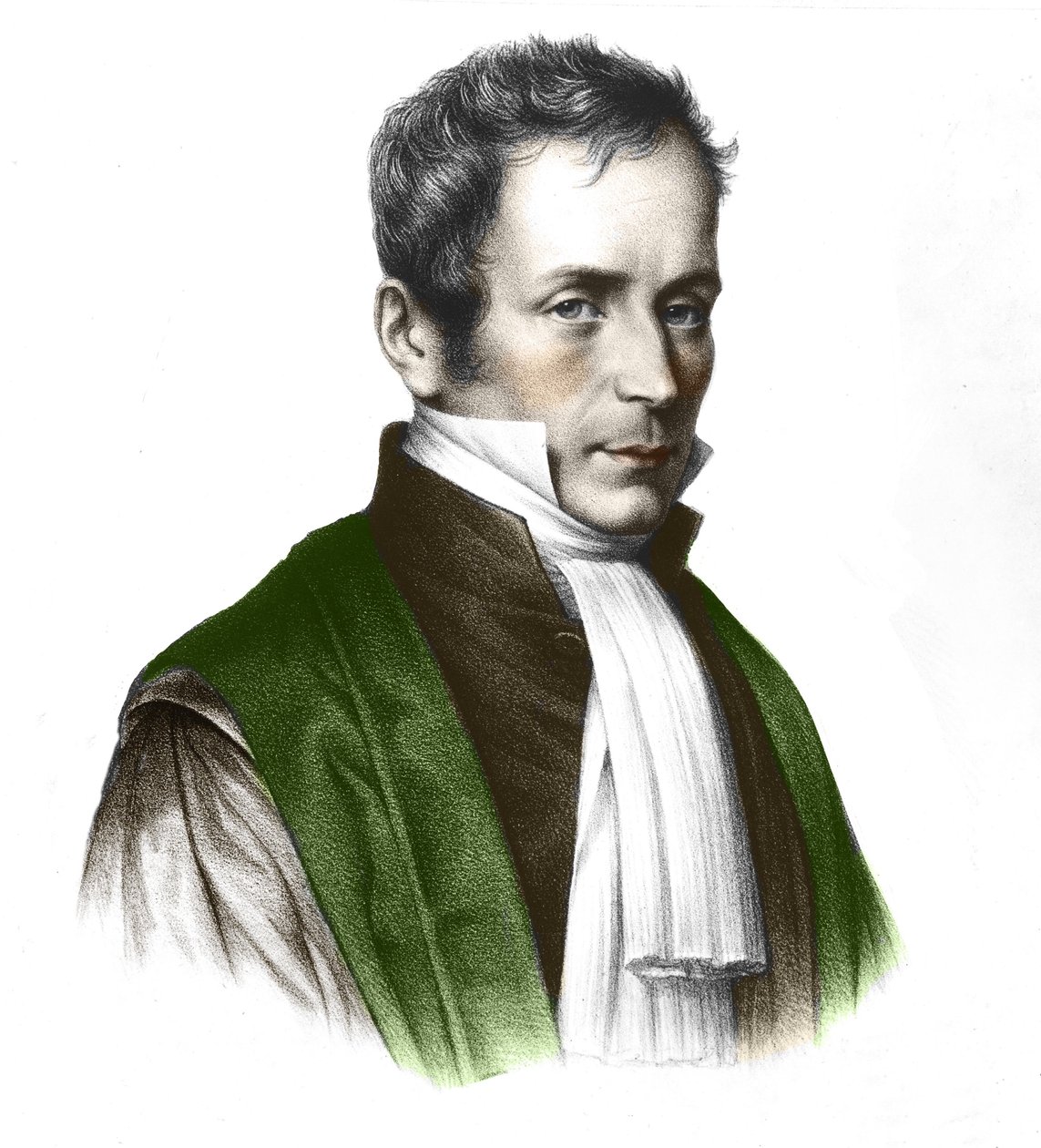 René Théophile Hyacinte Laënnec (1781-1826), fransk læge af Unknown artist