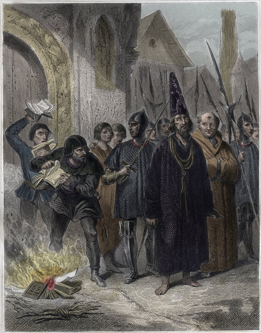 "" Repræsentation af Jan Hus (eller Jean Huss af Unknown artist
