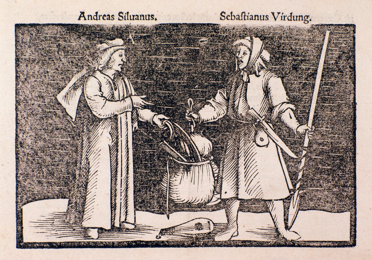 Repræsentation af Sebastian Virdung (gravering af Unknown artist