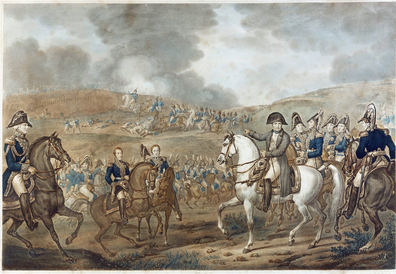 Repræsentation af slaget ved Moskova i Borodino den 7. september af Unknown artist