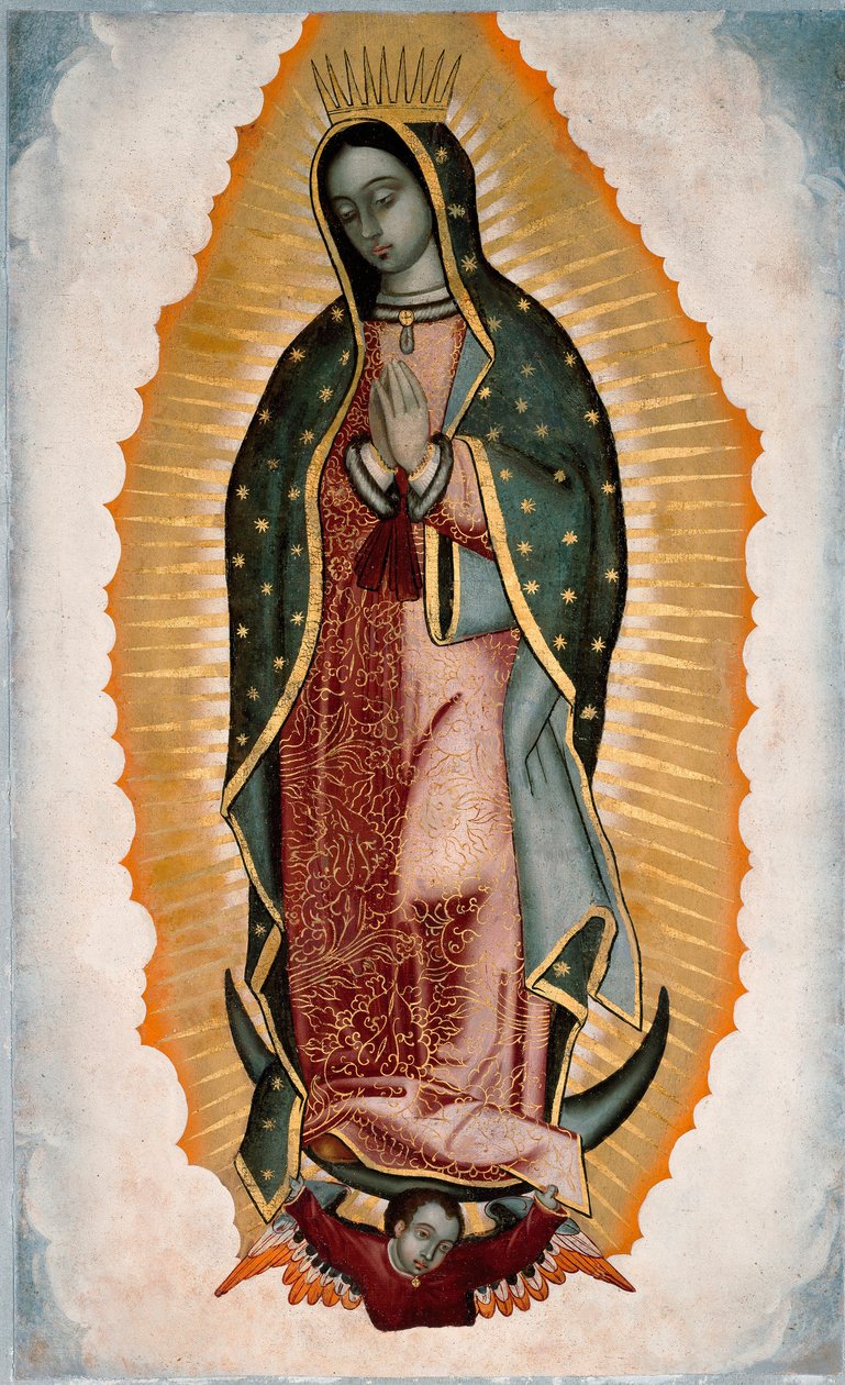 Repræsentation af Jomfruen (eller Vor Frue) af Guadalupe af Unknown artist