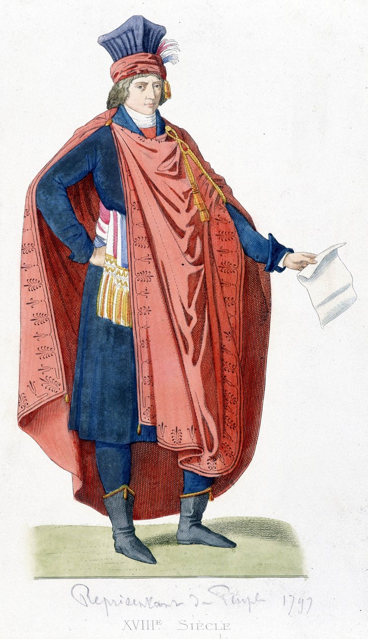 Repræsentant for folket under den franske revolution i 1792. af Unknown artist