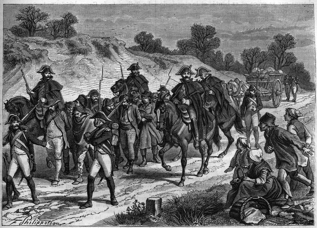 Undertrykkelse af briganding i Frankrig i 1801 af Unknown artist