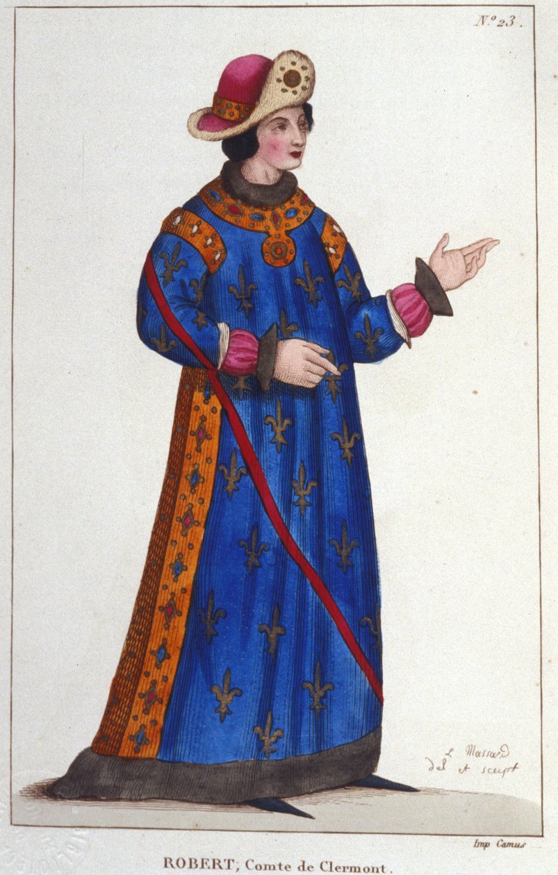 Robert af Frankrig, greve af Clermont (1256-1318). Capetian Prins. af Unknown artist