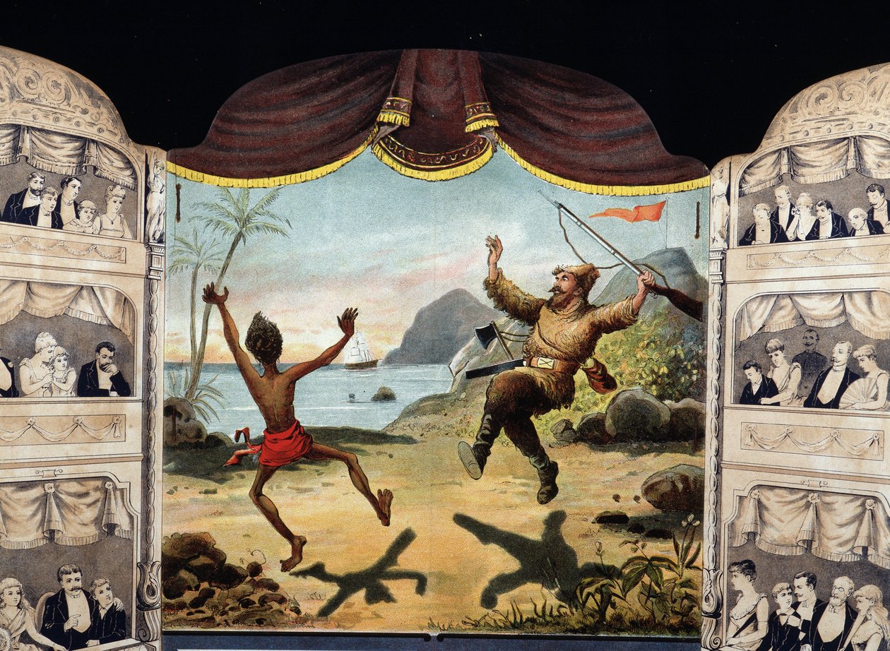 Robinson Crusoe og fredag af Unknown artist