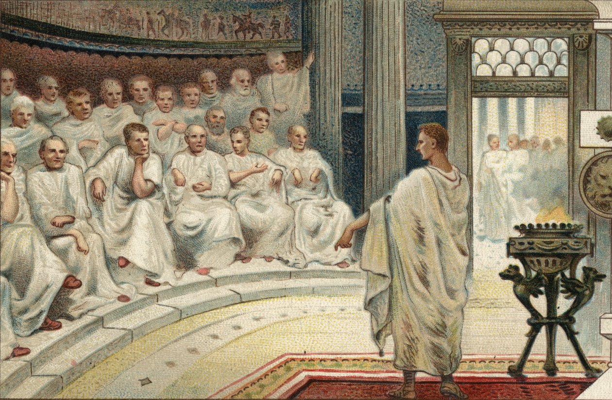 Romersk politisk system: Senatet af Unknown artist