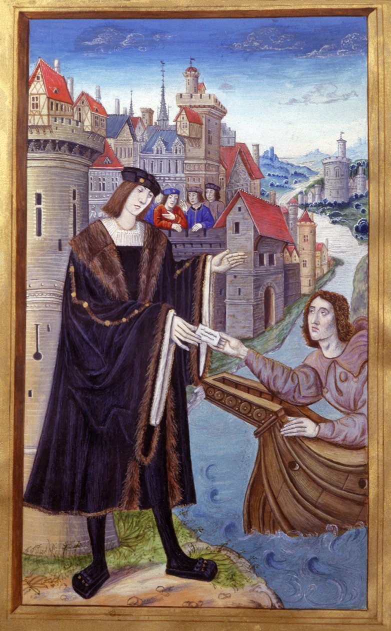 Kongelig Budbringer. 15. århundrede (miniature) af Unknown artist