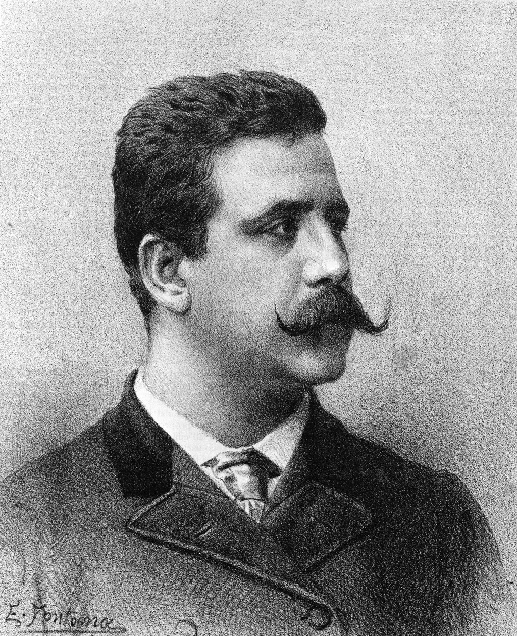 Ruggero Leoncavallo. Italiensk komponist (1858 til 1919). af Unknown artist