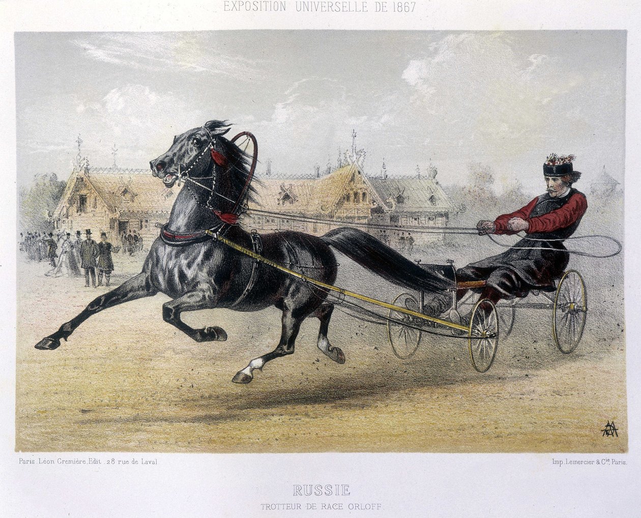 Rusland: Orloff opdrætter traver - i "" Kentauren"" 1867 af Unknown artist