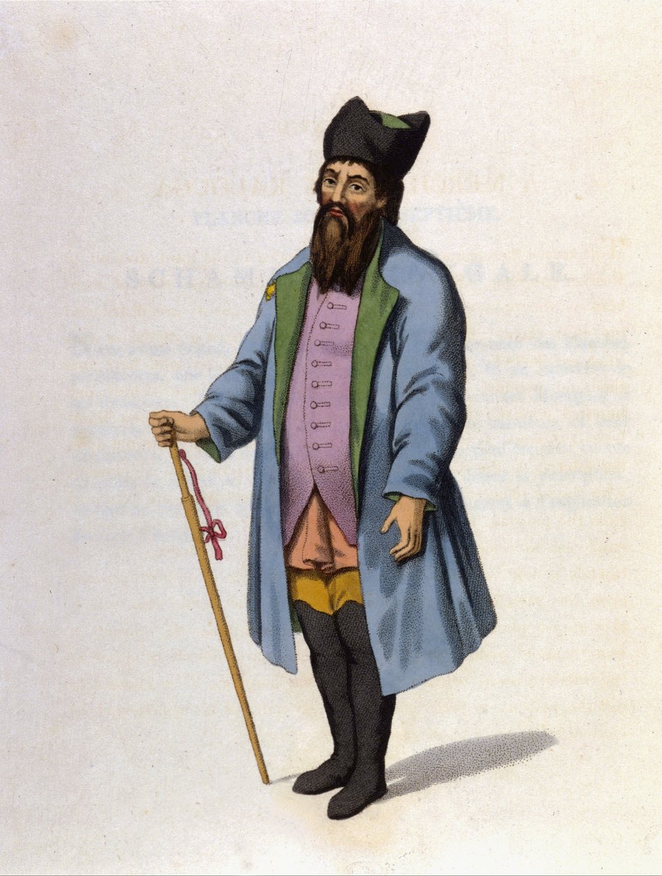 Russisk købmand af Kaluga. Indgravering 1802. af Unknown artist
