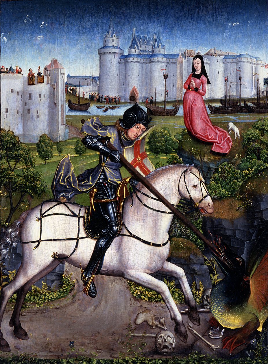 Sankt Georg og dragen af Unknown artist