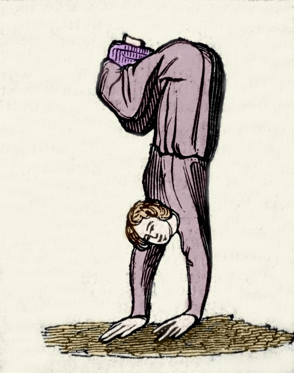 Salome danser for sin far Herode Antipas. 1800-tals illustration fra et manuskript. af Unknown artist
