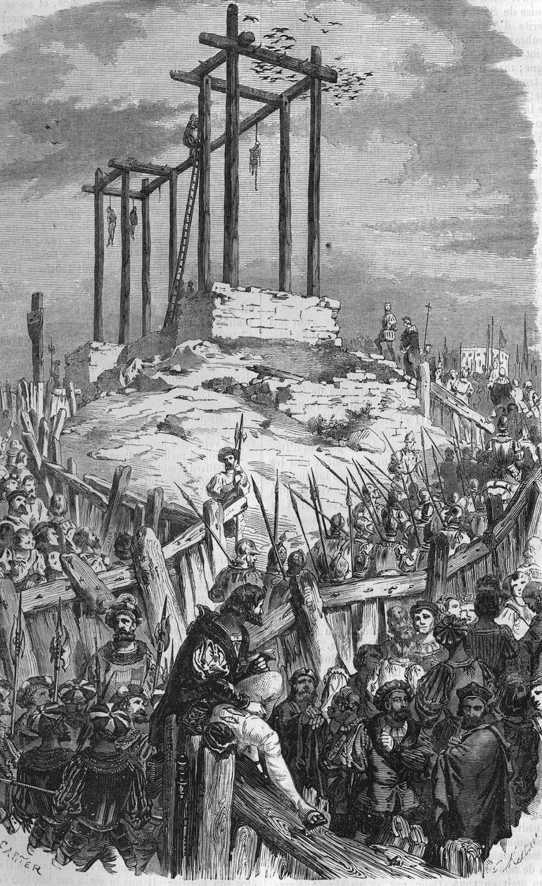 Samblancay døde, som blev hængt i 1527. af Unknown artist