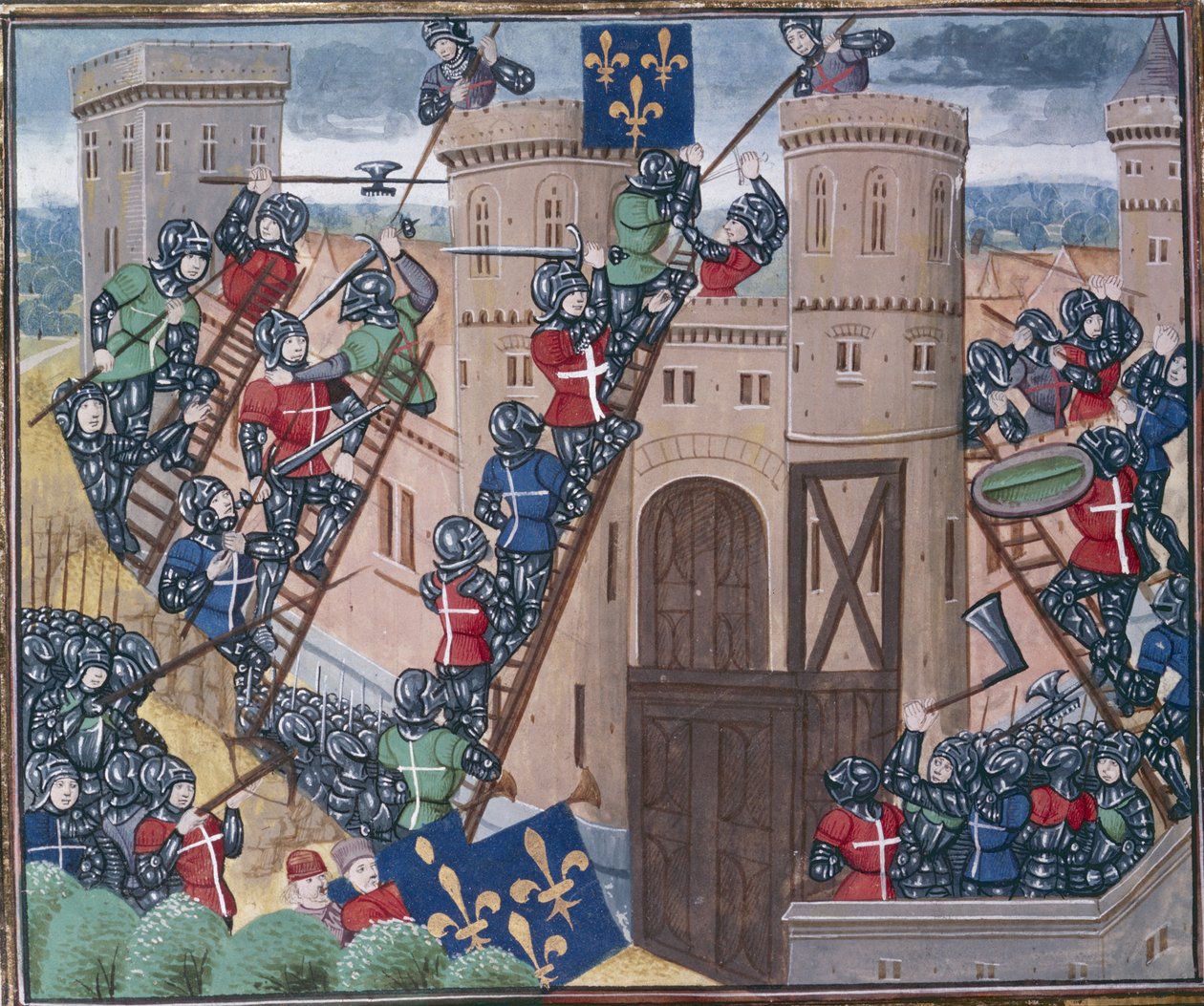 Skalering af Pont Audemer af Unknown artist