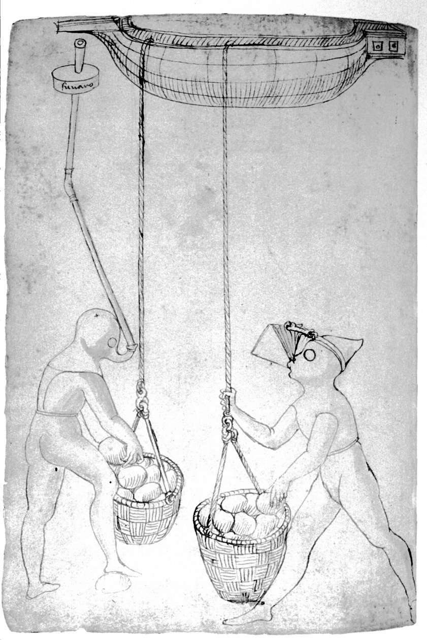 Scaphandlere fra det 15. århundrede. af Unknown artist