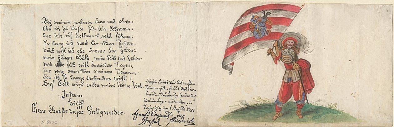 schweizisk fenrik. 1630 af Unknown