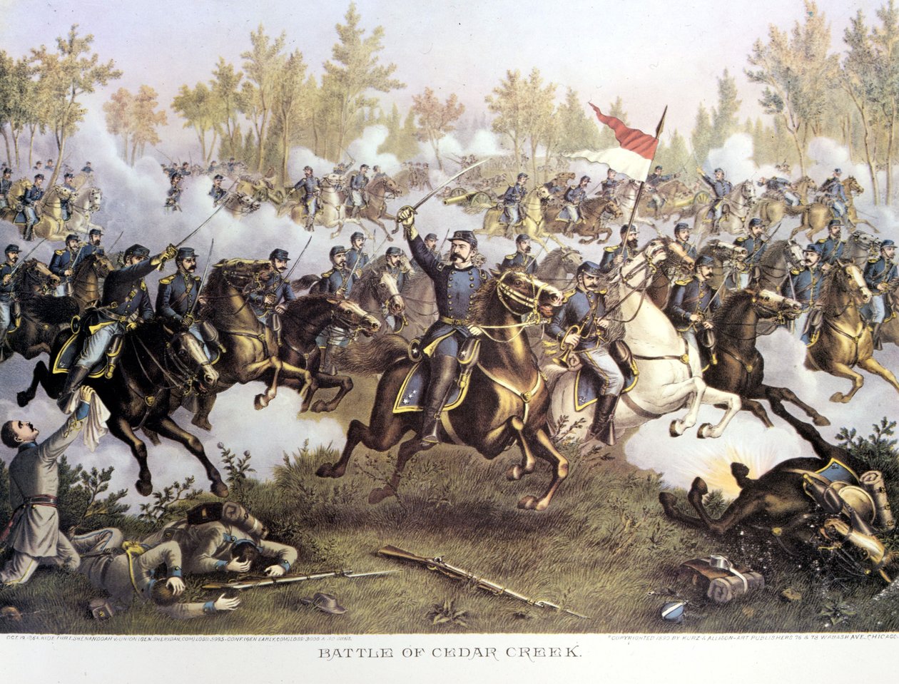 Løsrivelseskrig (1861 - 1865) eller amerikansk borgerkrig: 19. oktober af Unknown artist