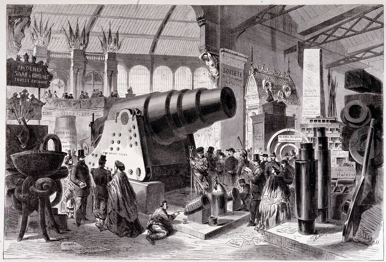 Sektion af preussisk metallurgi (Canon) i Maskingalleriet af Unknown artist