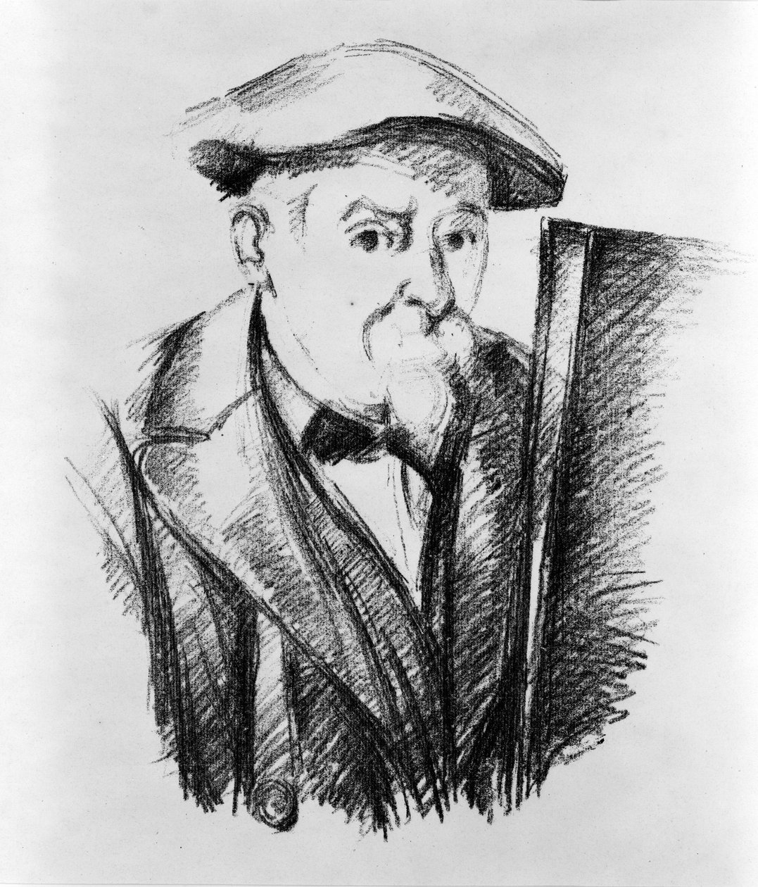 Selvportræt af Paul Cezanne (1839-1906), fransk maler. af Unknown artist