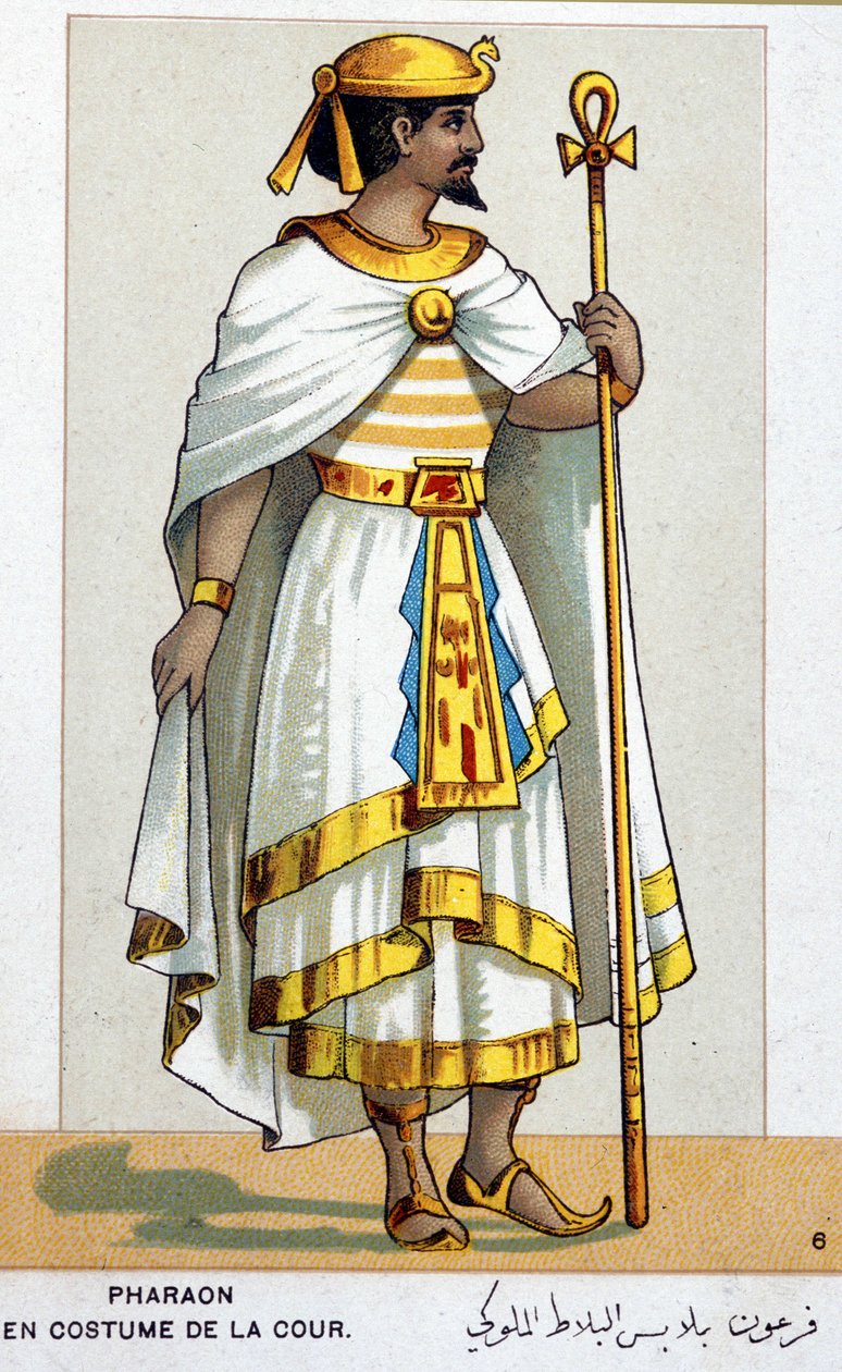 Serie af kromolitografier af operakostumer i anledning af den første fremstilling af Giuseppe Verdis Aida: faraoen. 1872 af Unknown artist