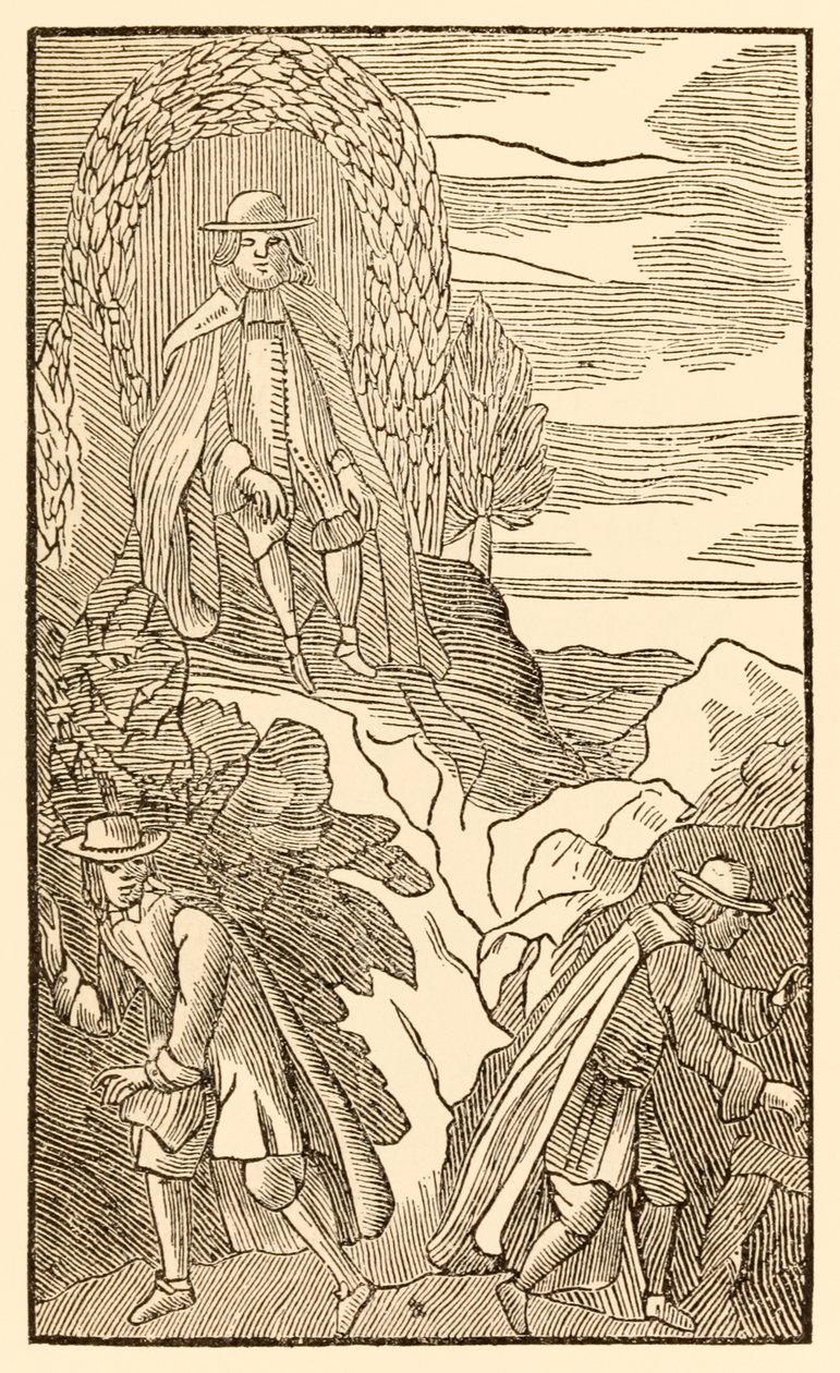 Skal de, der fejler, begynde endnu rigtigt ende? fra The Pilgrims Progress From This World, To That What Is To Come af John Bunyan (1628-1688) Christian klatrer op ad bakken af vanskeligheder med at kende den rigtige pa af Unknown