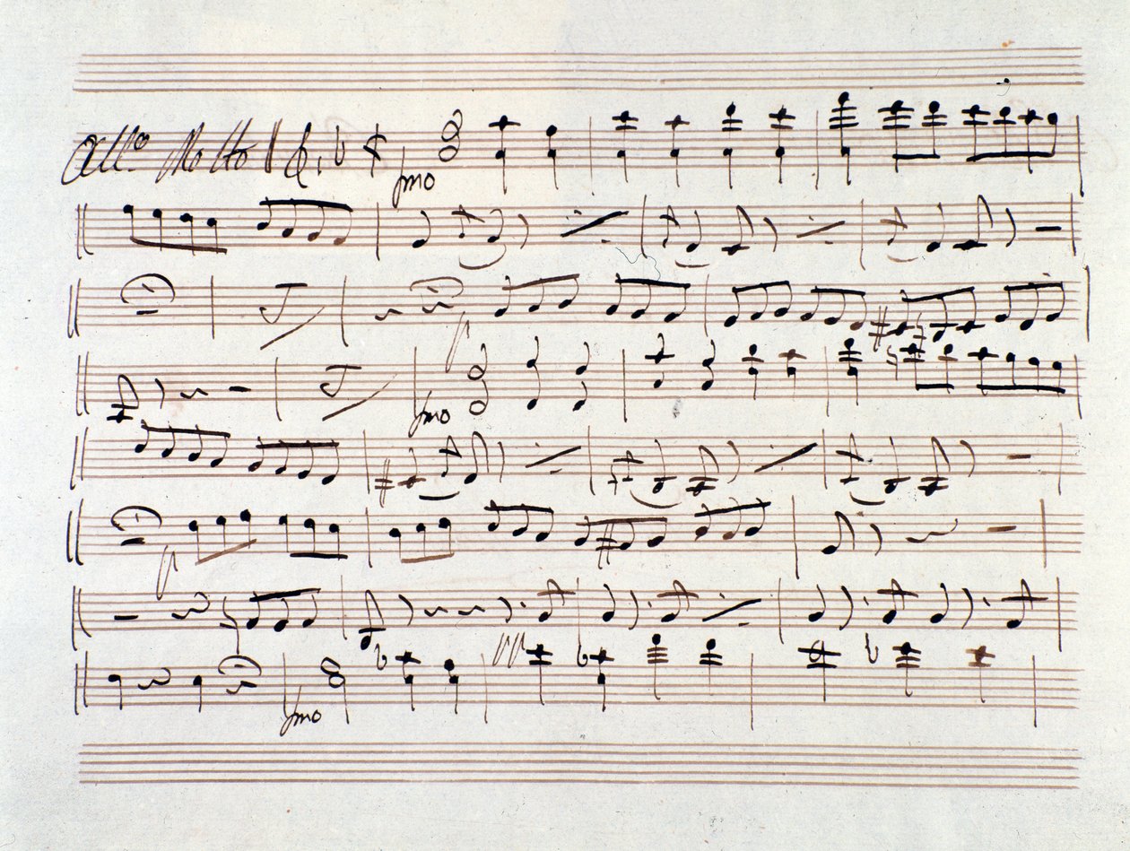 Noder til Ali Baba, Opera af Luigi Cherubini af Unknown artist