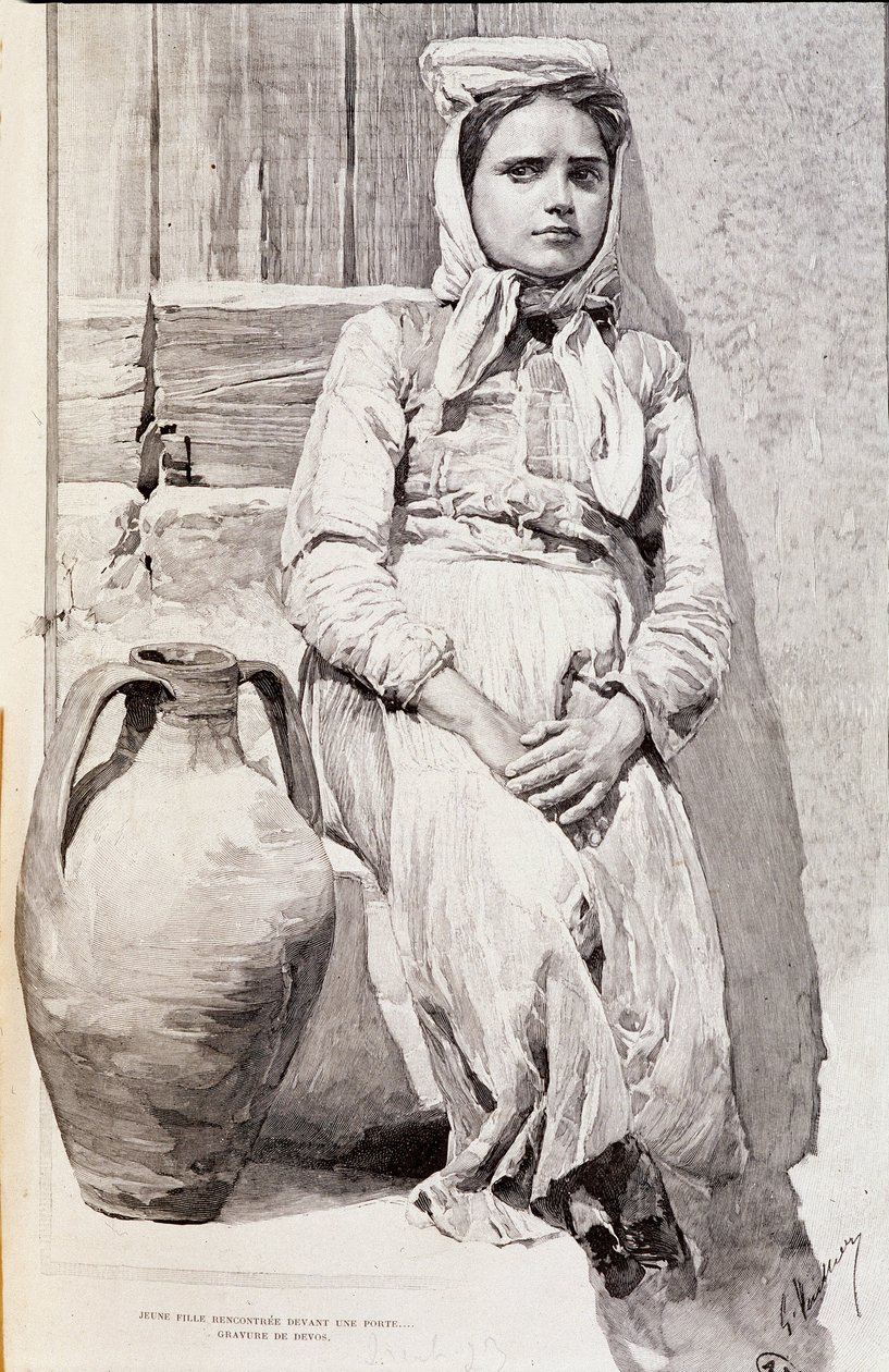 Siciliansk pige af Unknown artist