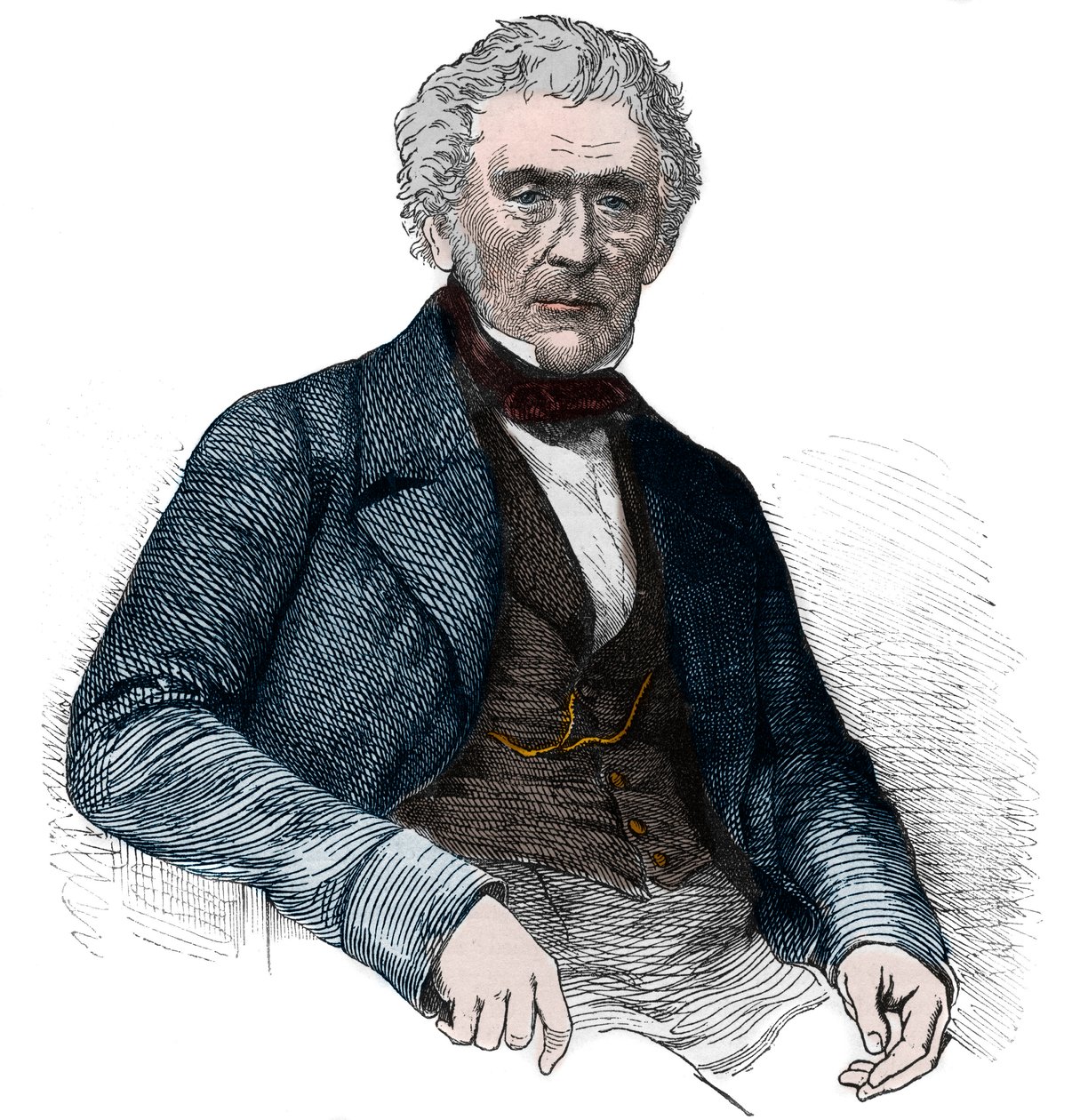 Sir David Brewster, skotsk fysiker - Portræt af David Brewster (1781-1868) af Unknown artist