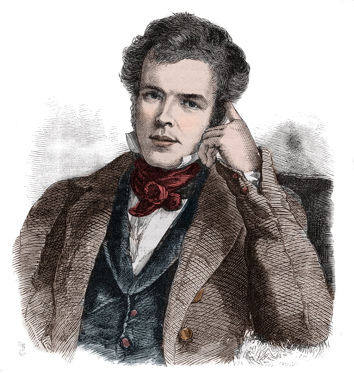 Sir William Webb Follett (1796-1845) engelsk advokat og politiker af Unknown artist
