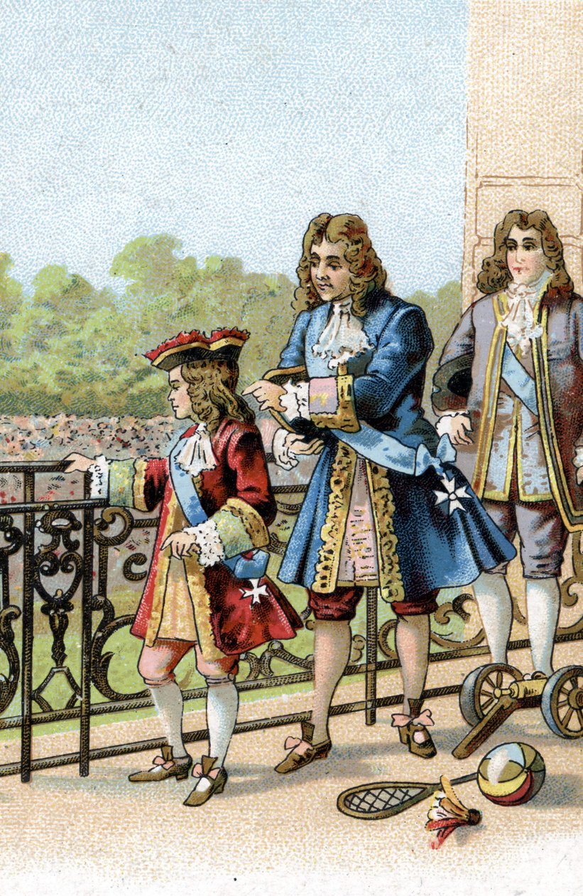 Herre, alle disse mennesker er dine. sagde Villerois marechal til Louis XIV barn. af Unknown artist