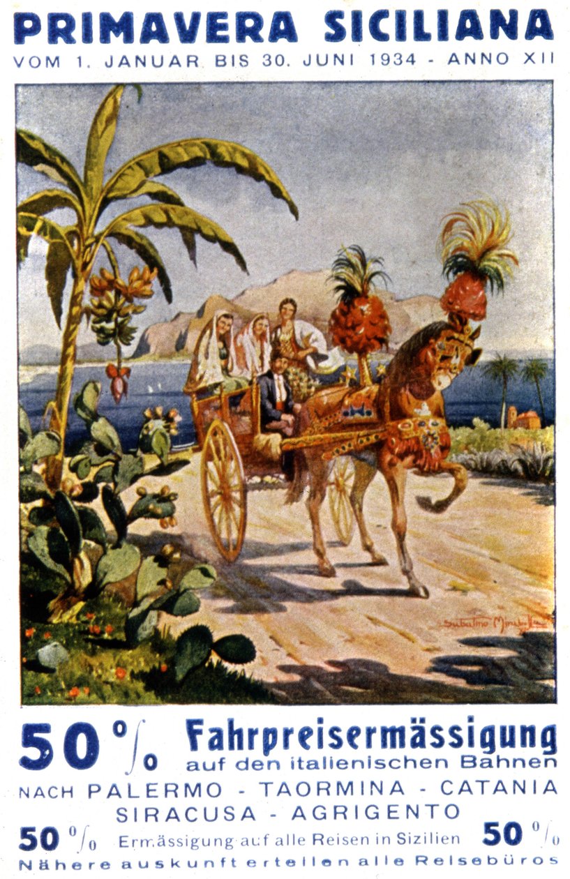 Forår på Sicilien af Unknown Artist