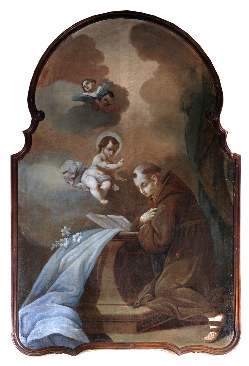Sankt Antonius af Padua - Kloster for Bebudelsen af ​​Menton af Unknown artist