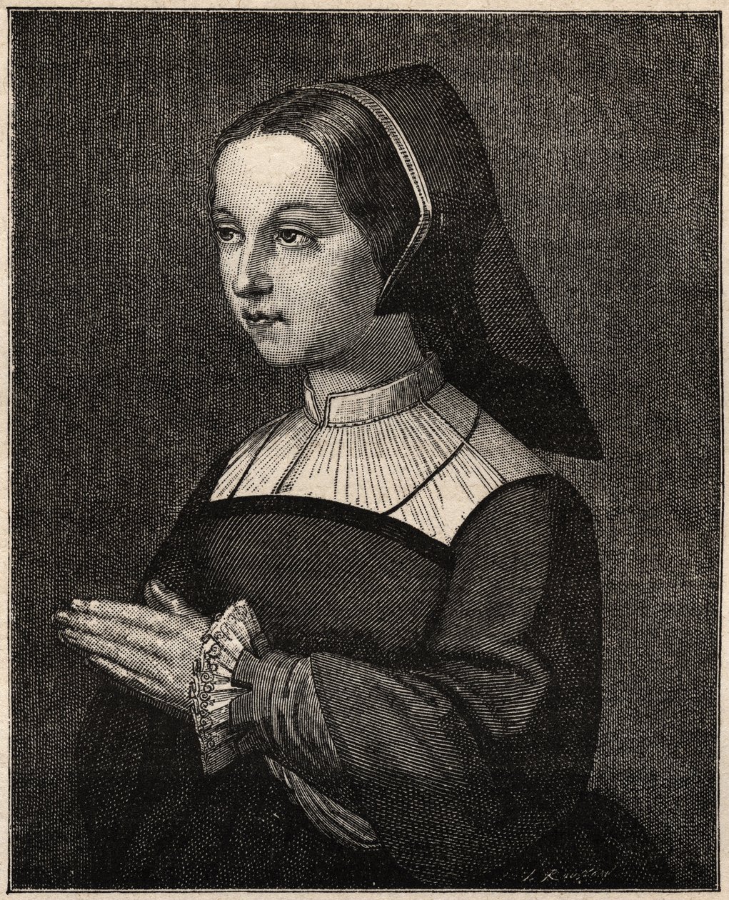 St. Jane Frances de Chantal - Portræt af Saint Jeanne-Francoise (Jeanne Francoise Fremyot, baronesse af Rabutin de Chantal) af Chantal, grundlægger af visitationen (1572-1641) (Portræt af Saint Jane Frances de Chantal (Jeanne-Francoise Fremyot, baronesse a af Unknown artist