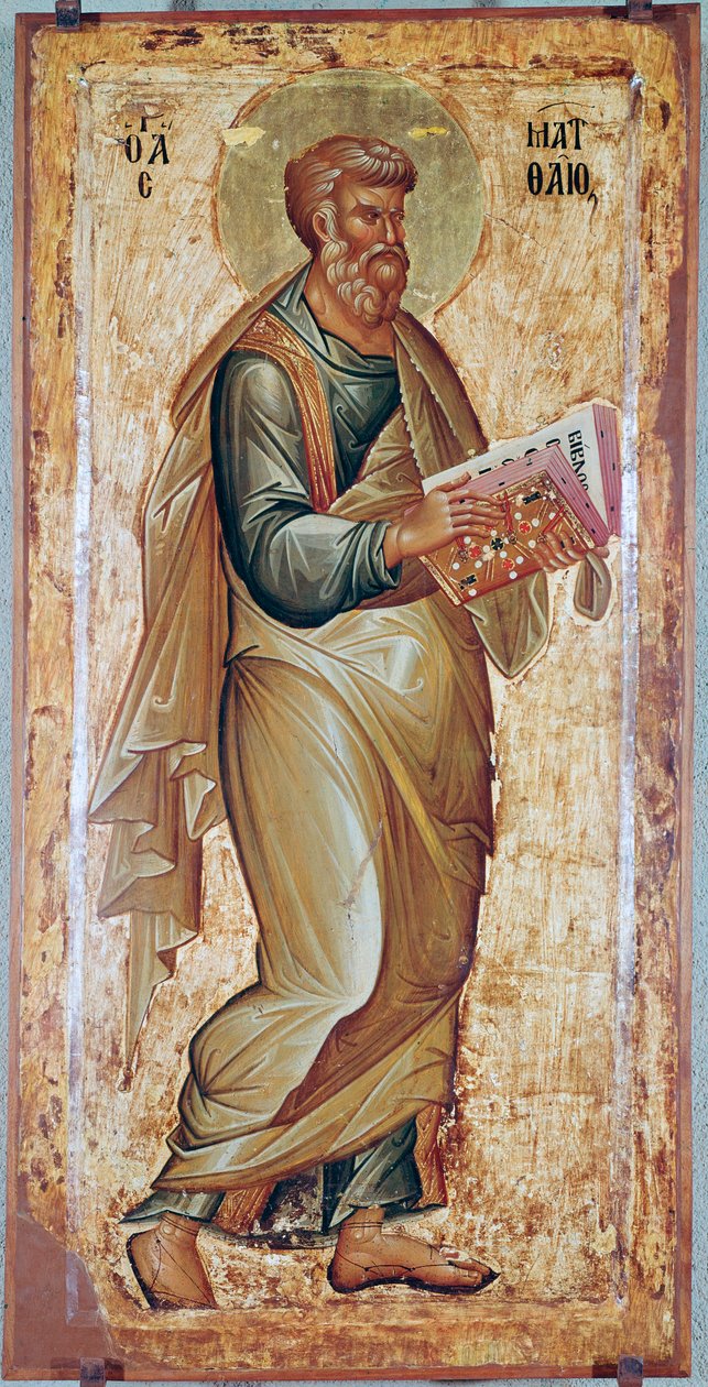 St. Matthæus evangelisten (ikon fra det 13. århundrede) af Unknown artist