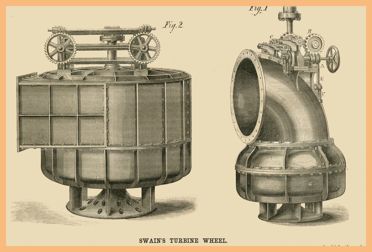 Swains turbinehjul af Unknown Artist