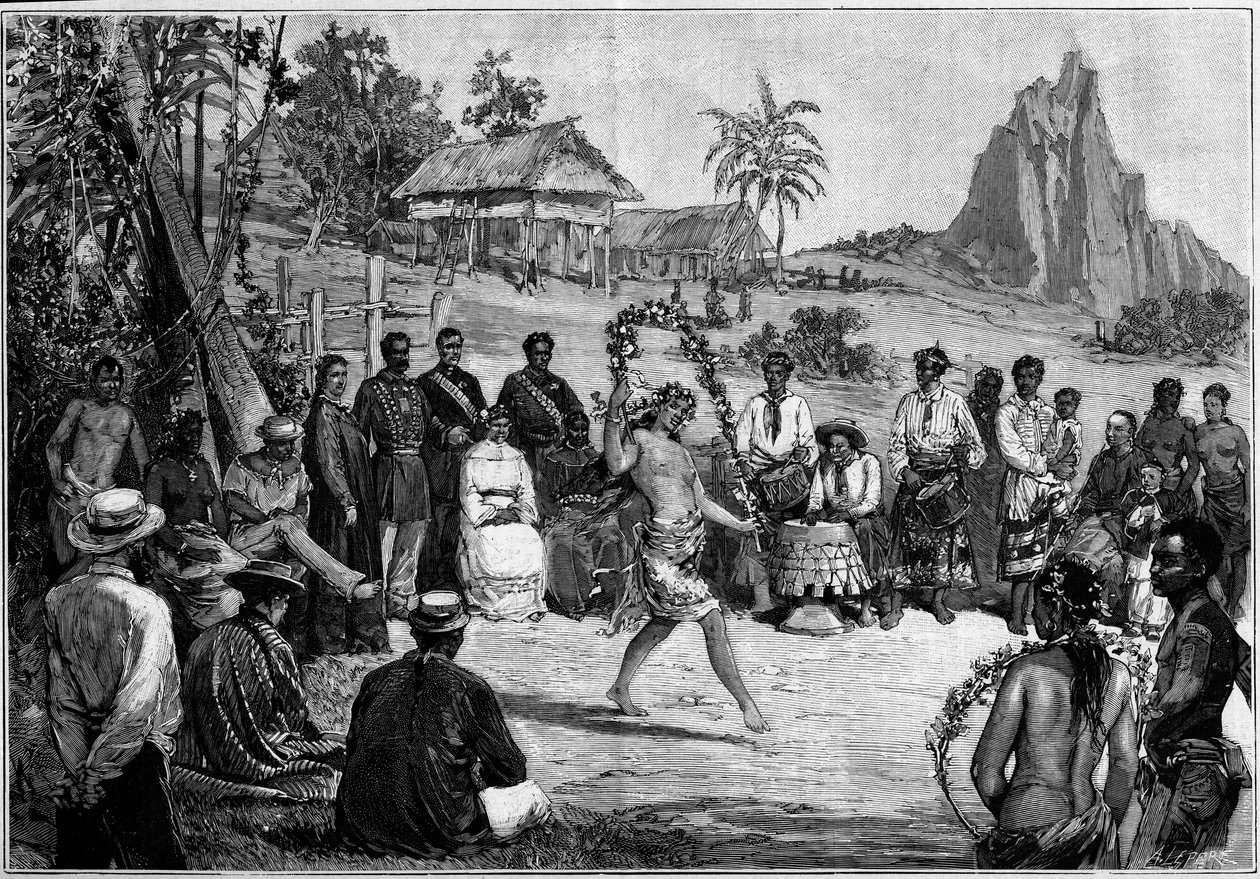 Tahiti: Thai danse i Papeete, for kong Pomare V
