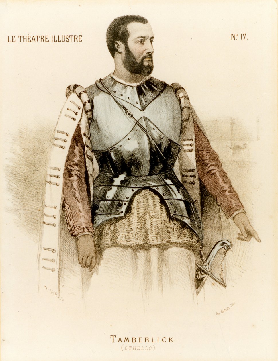 Tamberlick som Otello af Rossini Enrico Tamberlik (tryk) af Unknown artist