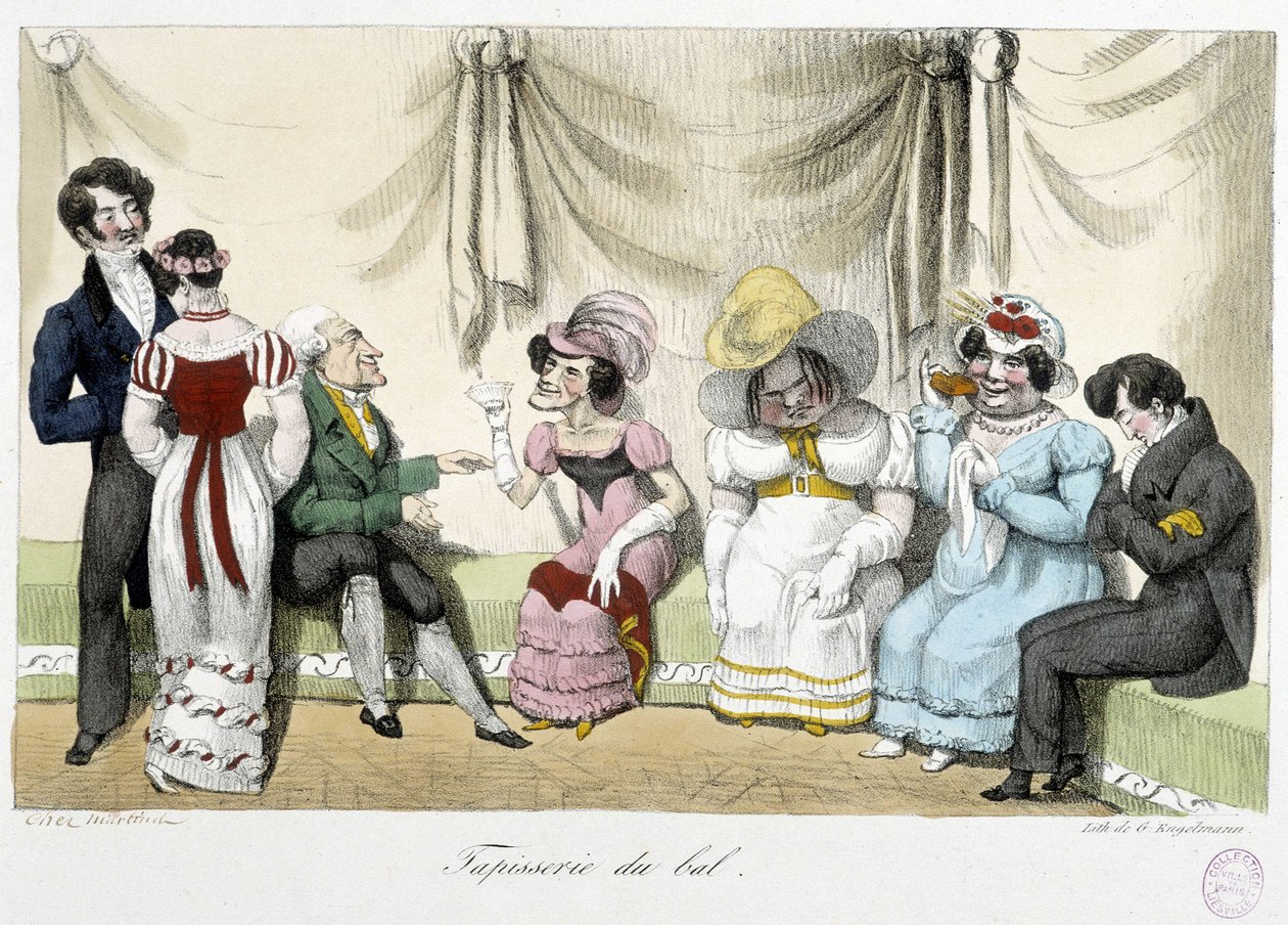 Tapestry du bal - n.d., begyndelsen af det 19. århundrede, Carnavalet af Unknown artist