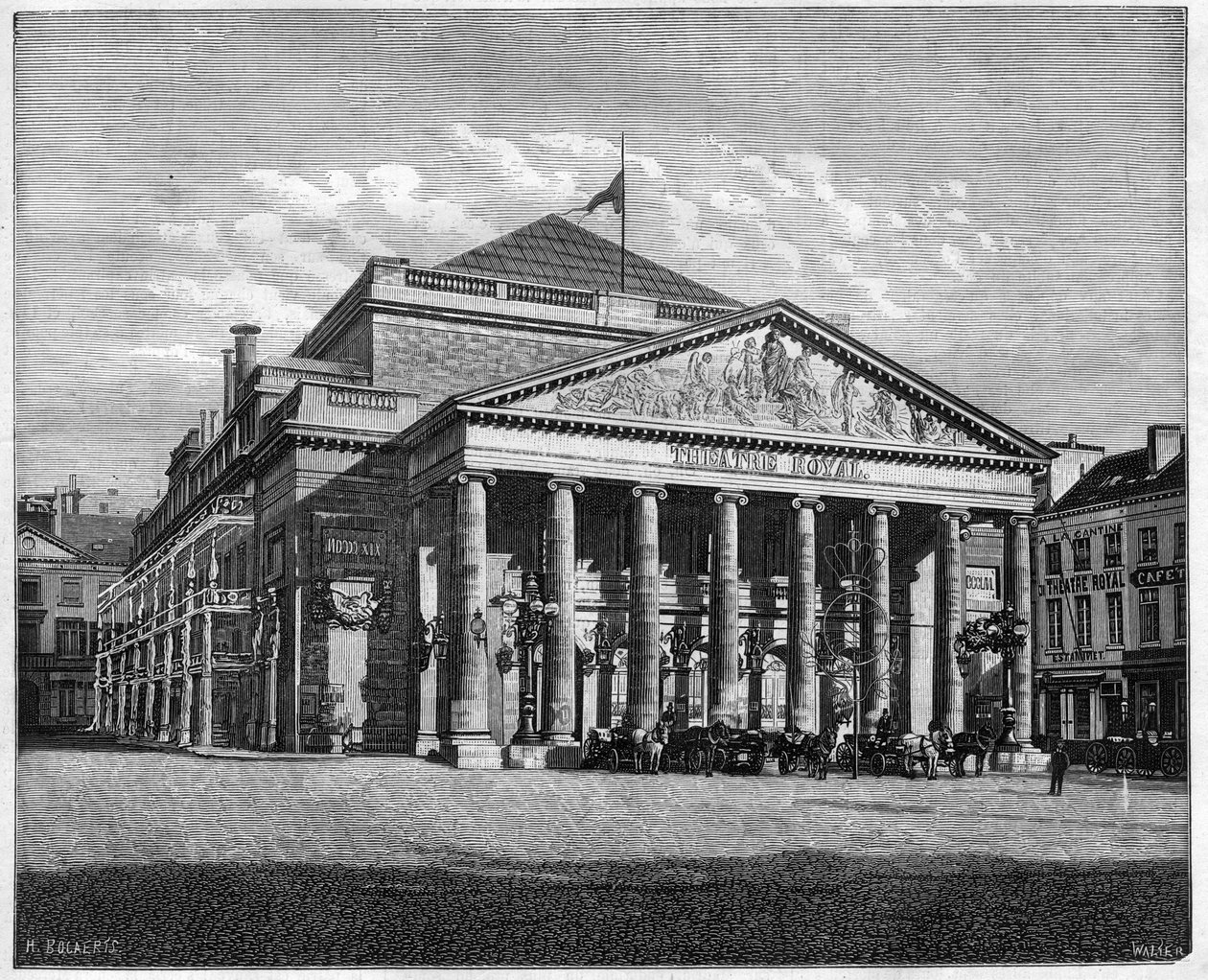 Teatre Royal de la Monnaie, Bruxelles, Belgien af Unknown artist