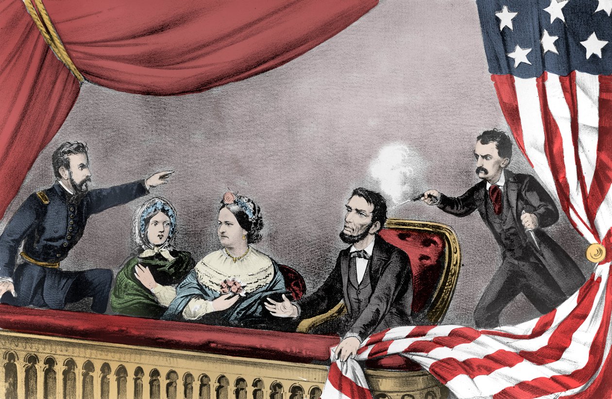 Mordet på Abraham Lincoln af John Wilkes Booth ved Ford