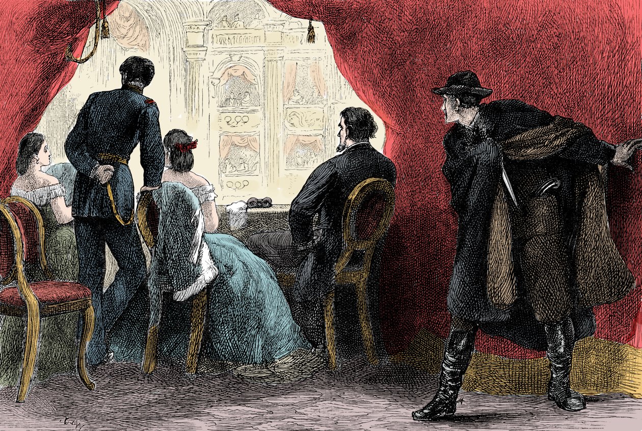Mordet på Abraham Lincoln af John Wilkes Booth ved Ford