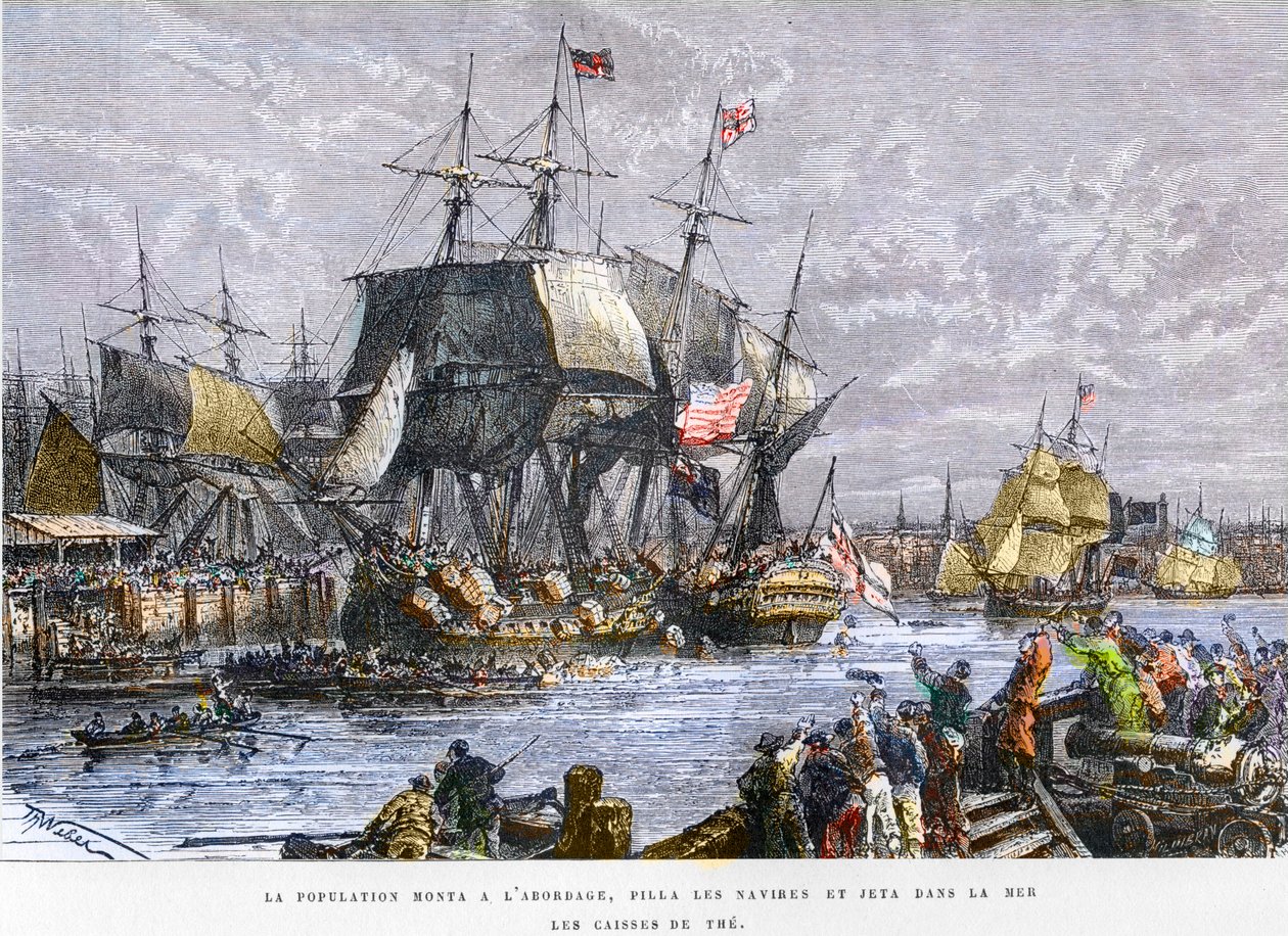 The Boston Tea Party, 16. december af Unknown artist