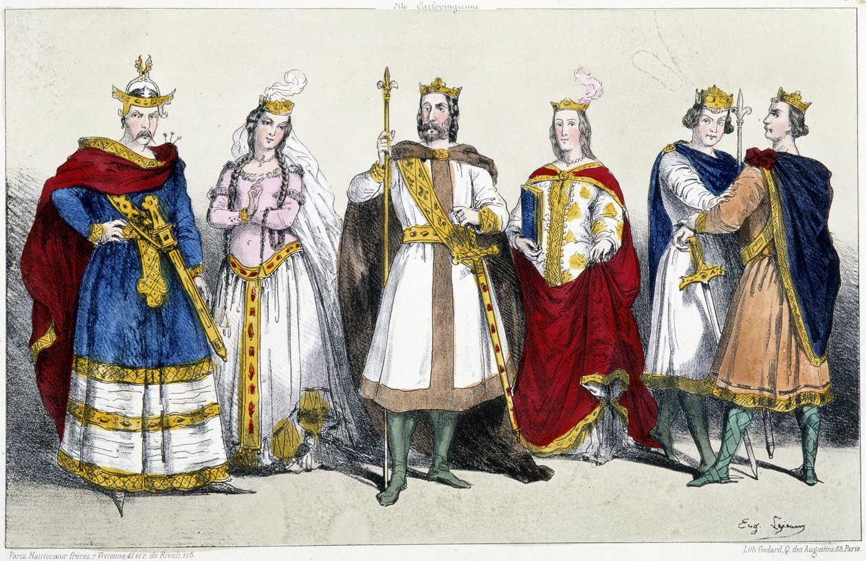 Karolingerne: Karl II kaldet Skaldede (823-877) og Richilde d